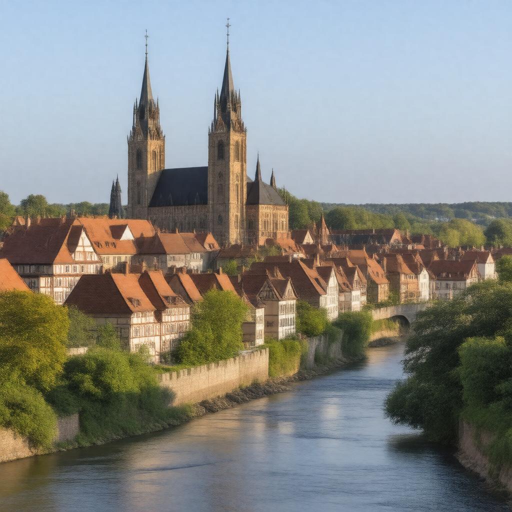 AI-created image of Toruń, Poland