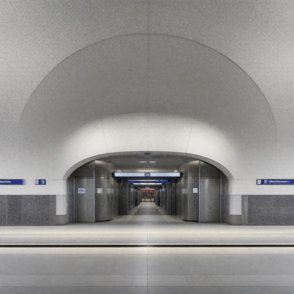 AI-created image of Tottenham Court Road Elizabeth line station