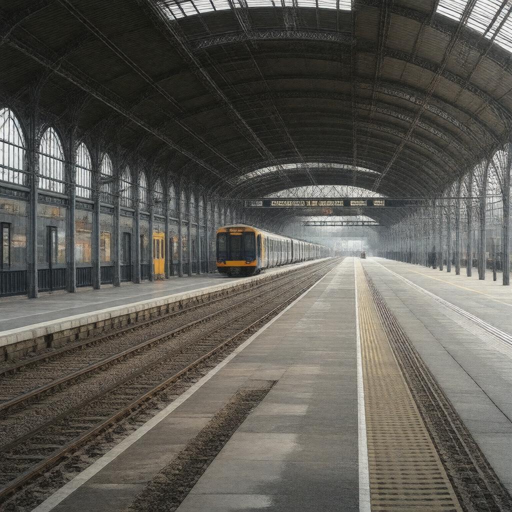 Click to view larger image AI-created image of Tottenham Hale station