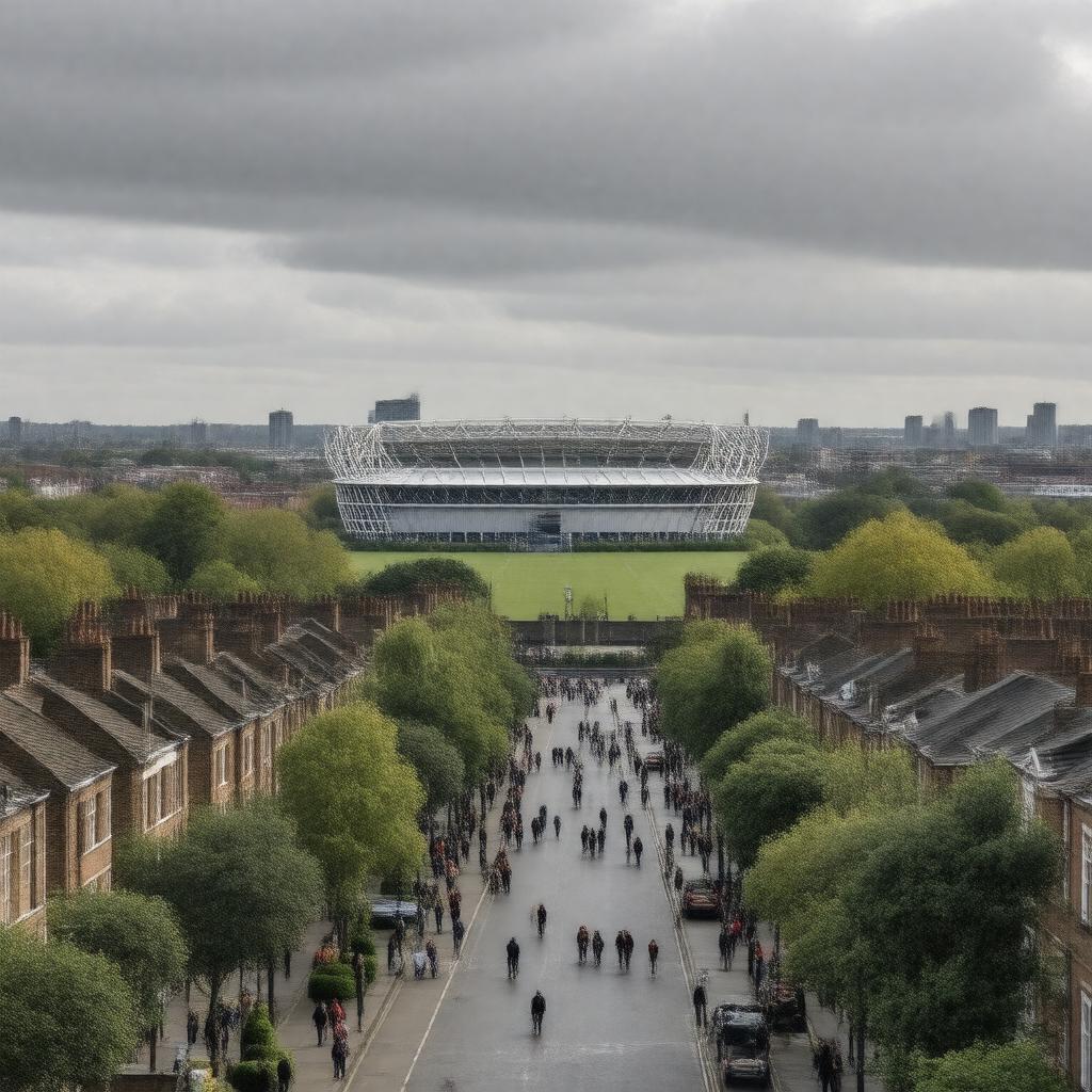 AI-created image of Tottenham, London, England
