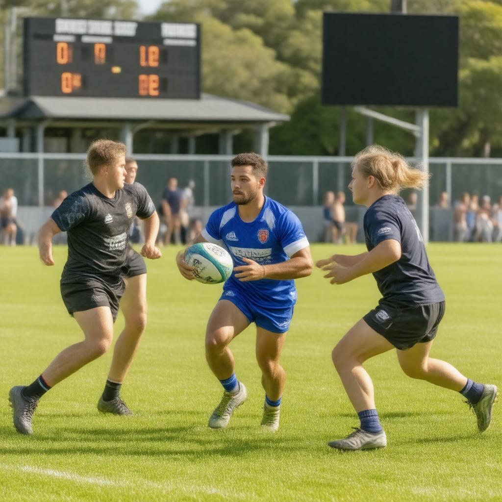 AI-created image of Touch rugby