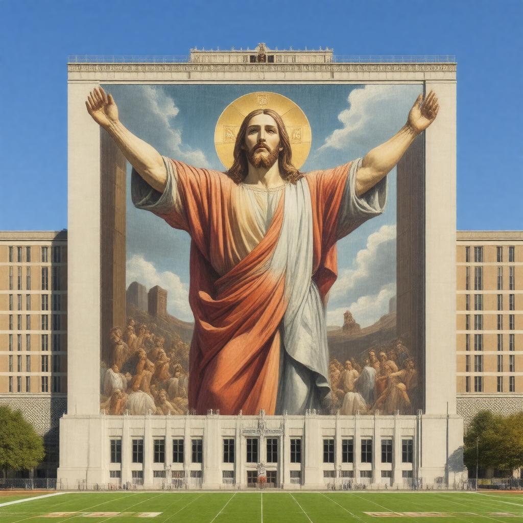 Click to view larger image AI-created image of Touchdown Jesus