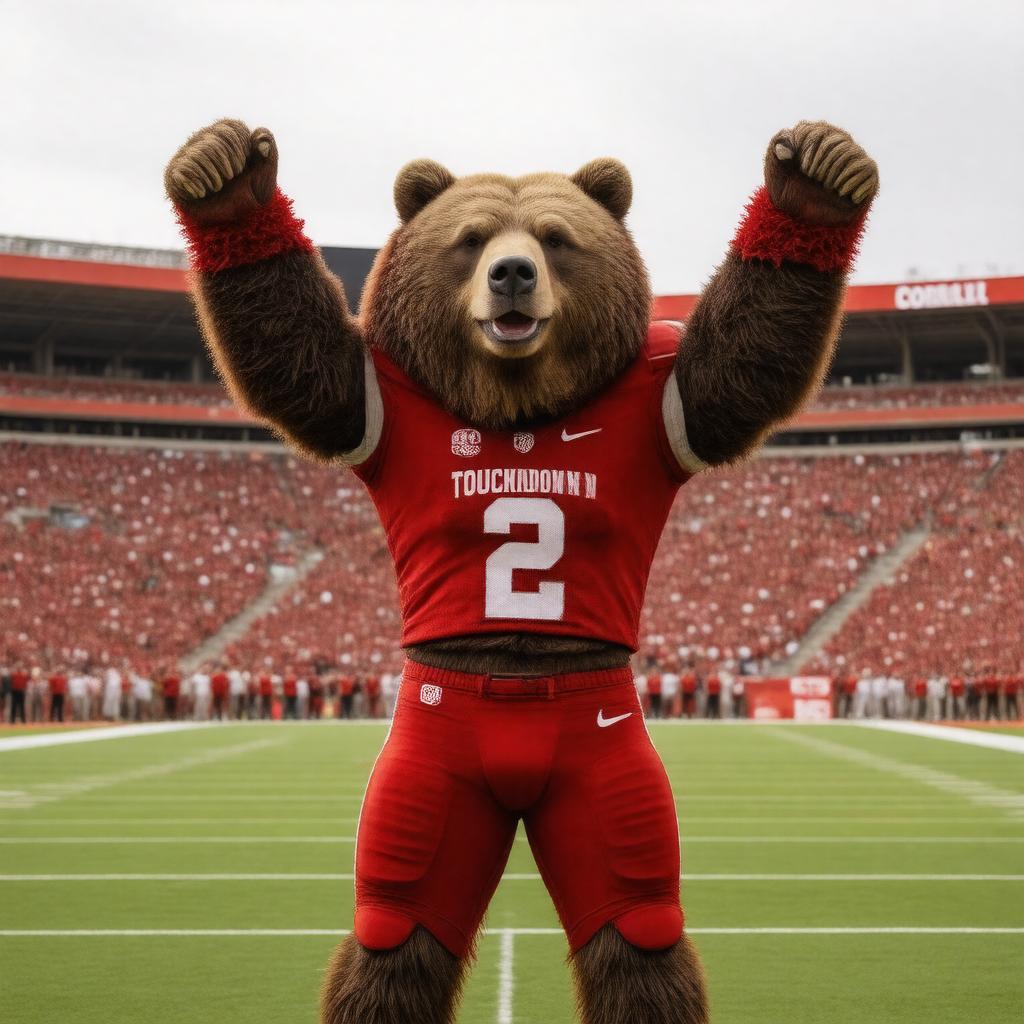 AI-created image of Touchdown the Bear