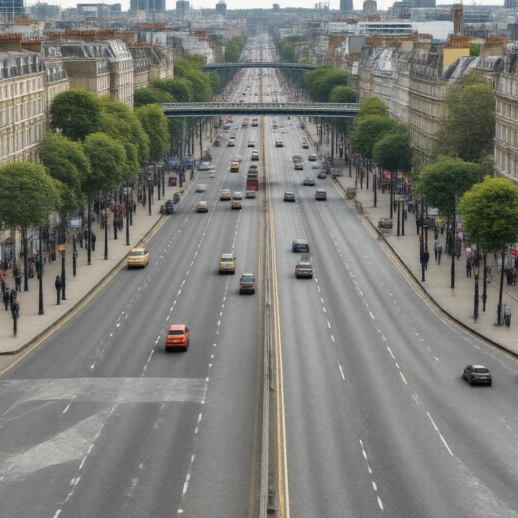 AI-created image of Tower Bridge Road