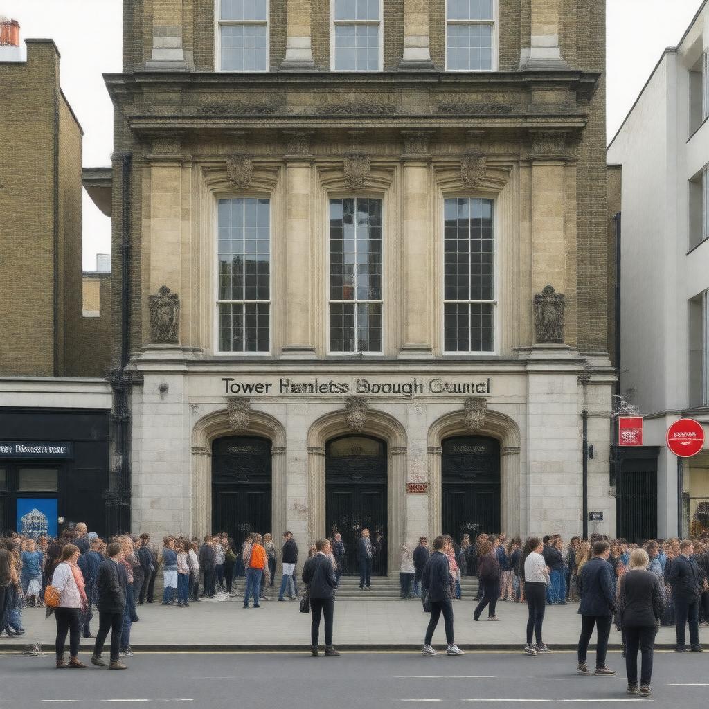 AI-created image of Tower Hamlets Borough Council
