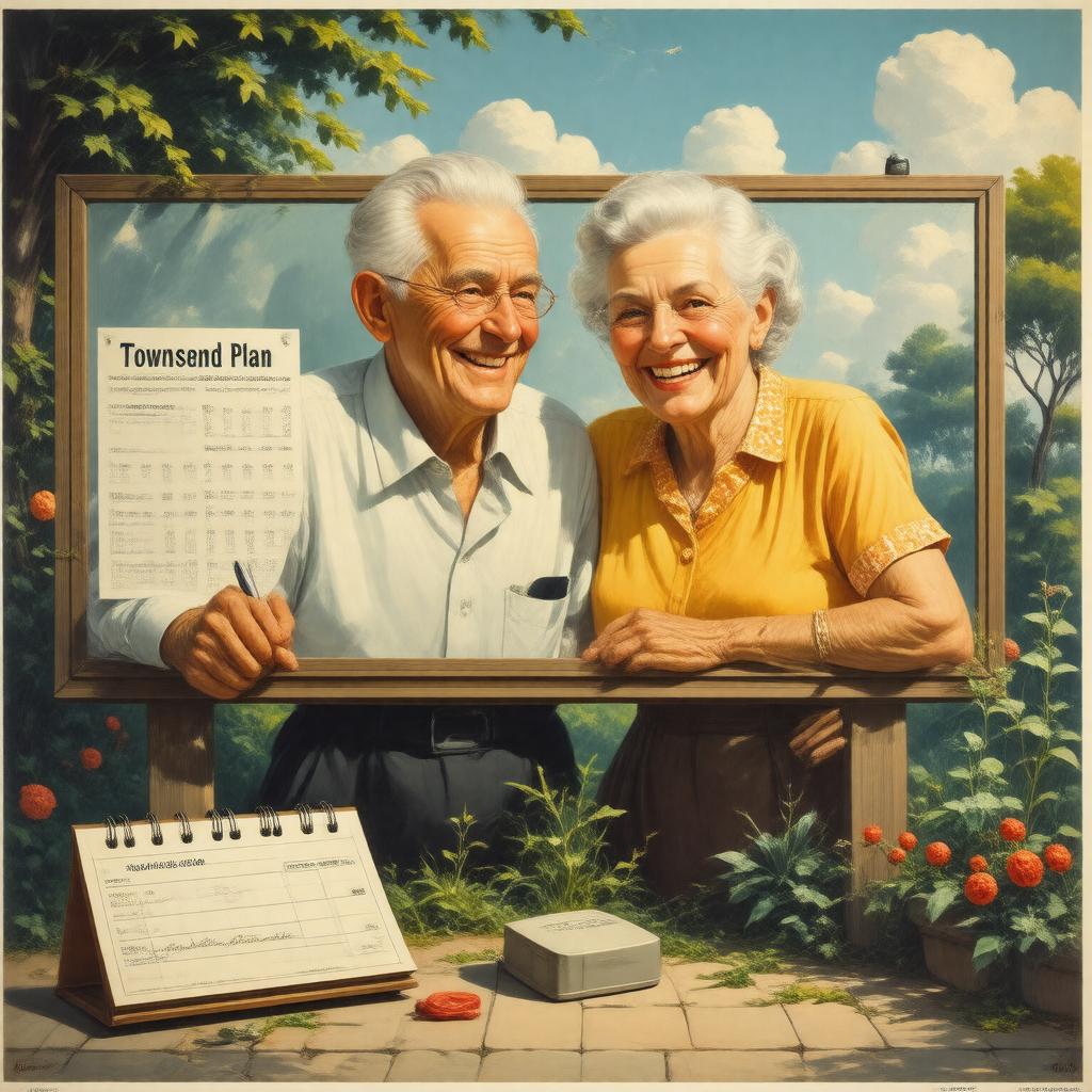 Click to view larger image AI-created image of Townsend Plan