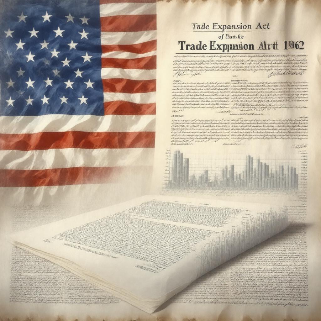 Click to view larger image AI-created image of Trade Expansion Act of 1962