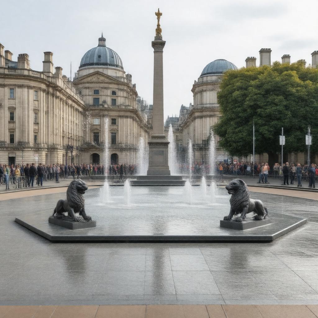 AI-created image of Trafalgar Square