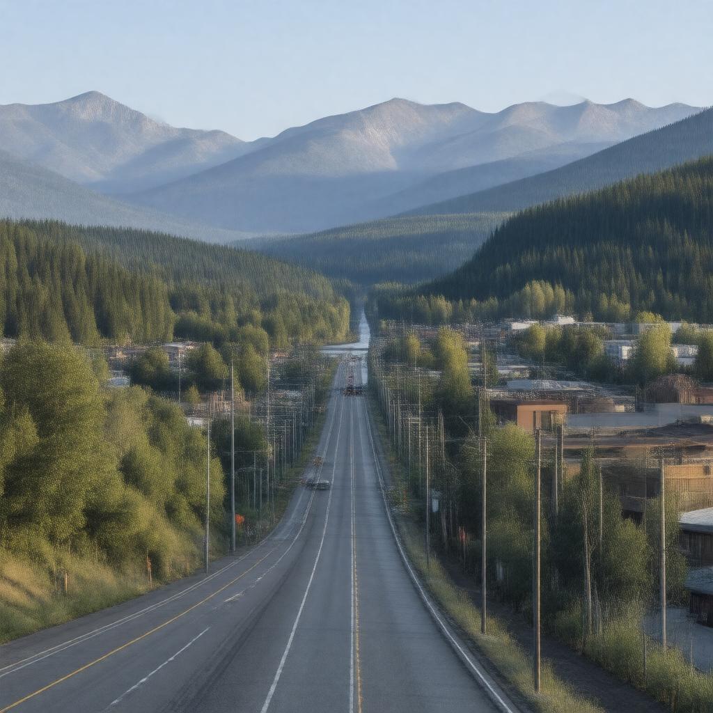 AI-created image of Trail, British Columbia