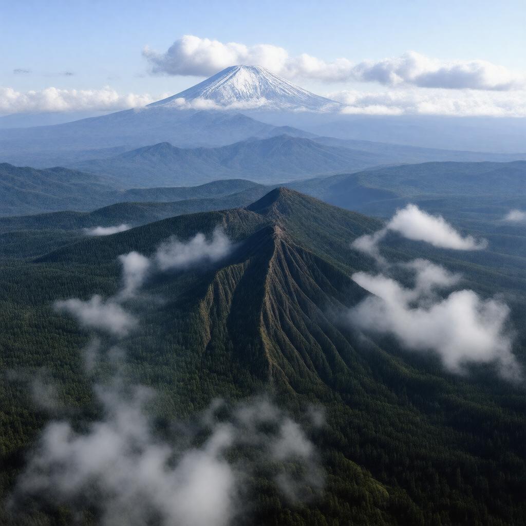 AI-created image of Trans-Mexican Volcanic Belt