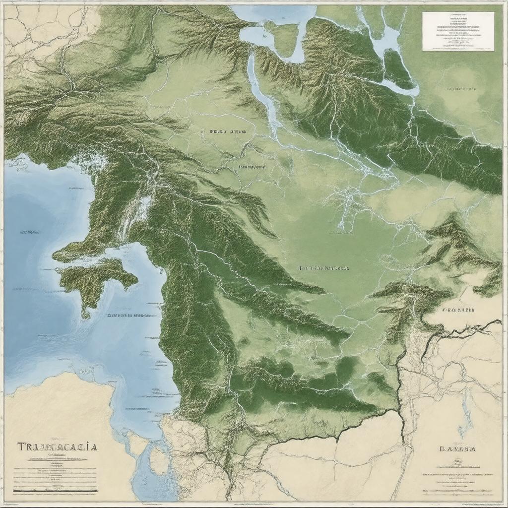 AI-created image of Transcaucasia