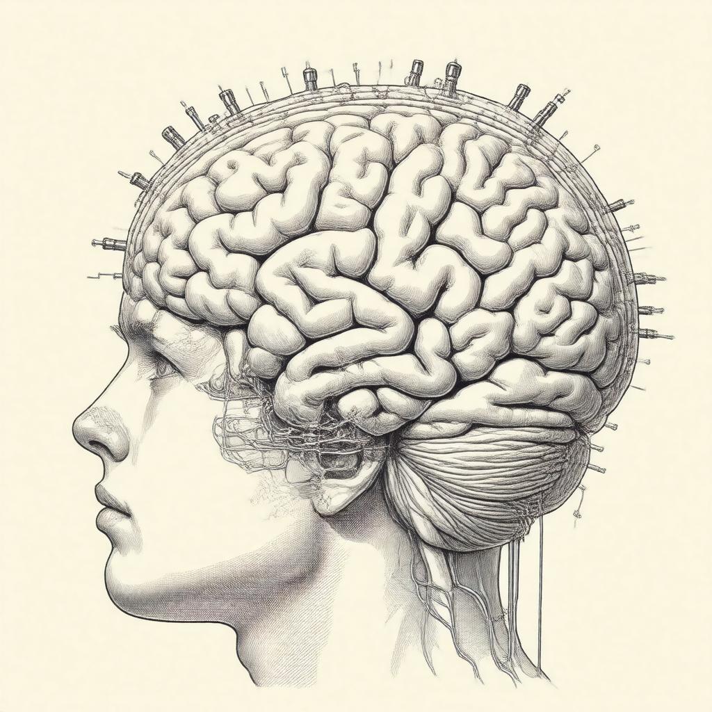 Click to view larger image AI-created image of Transcranial Direct Current Stimulation
