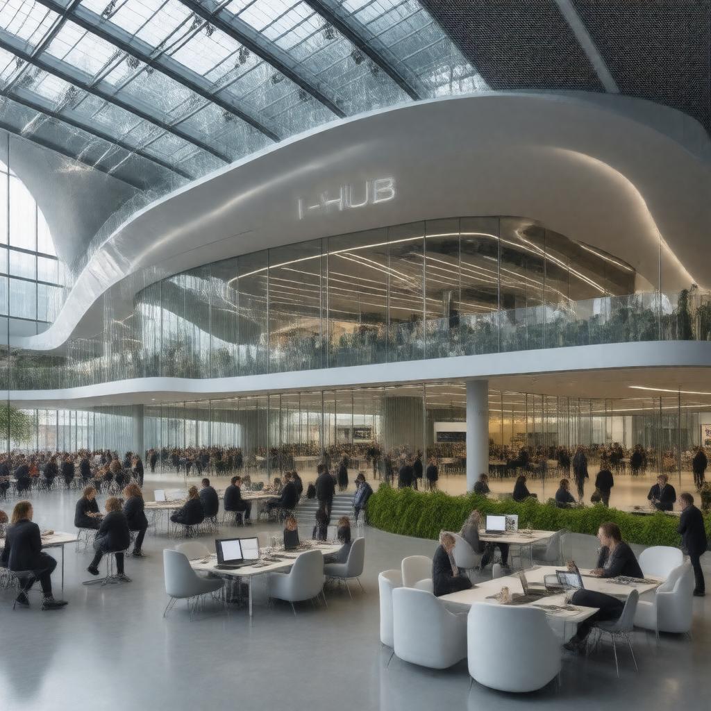 AI-created image of Translation & Innovation Hub (I-HUB)