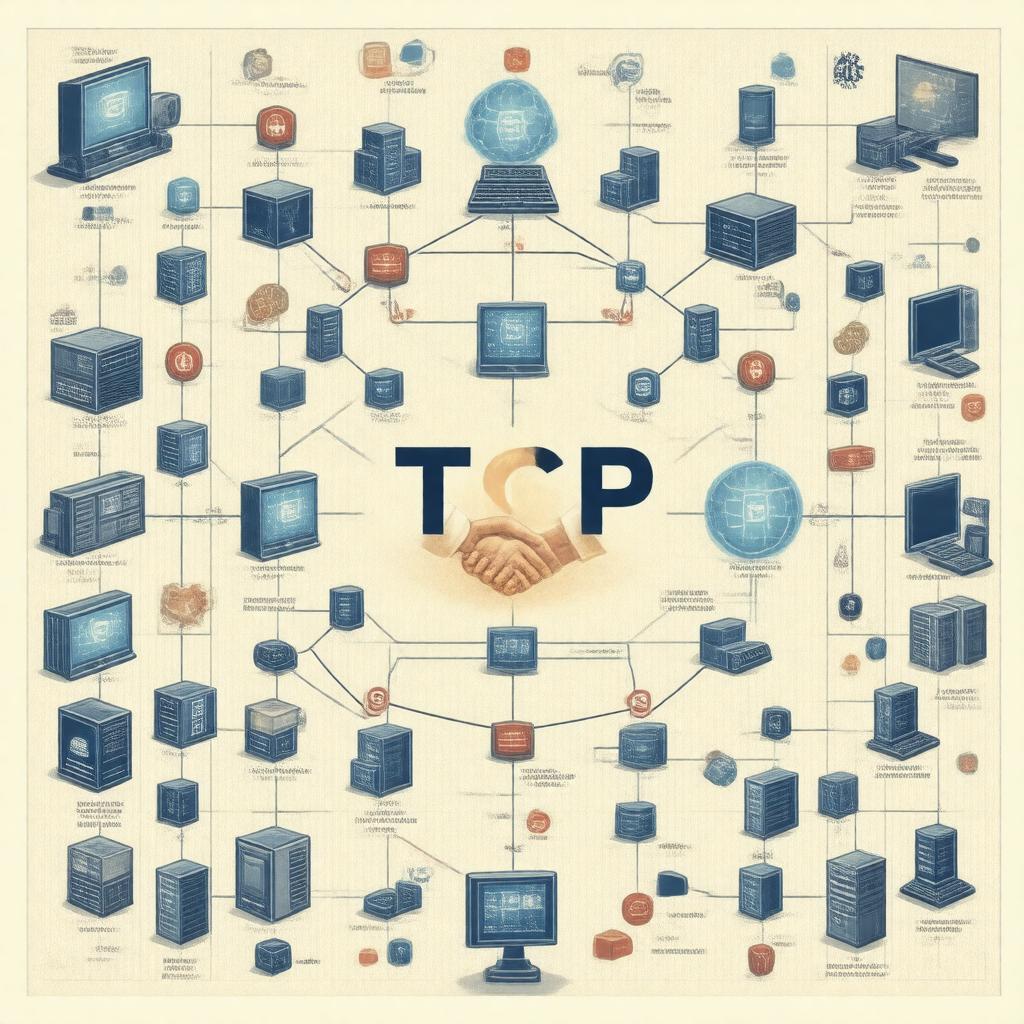 AI-created image of Transmission Control Protocol (TCP)