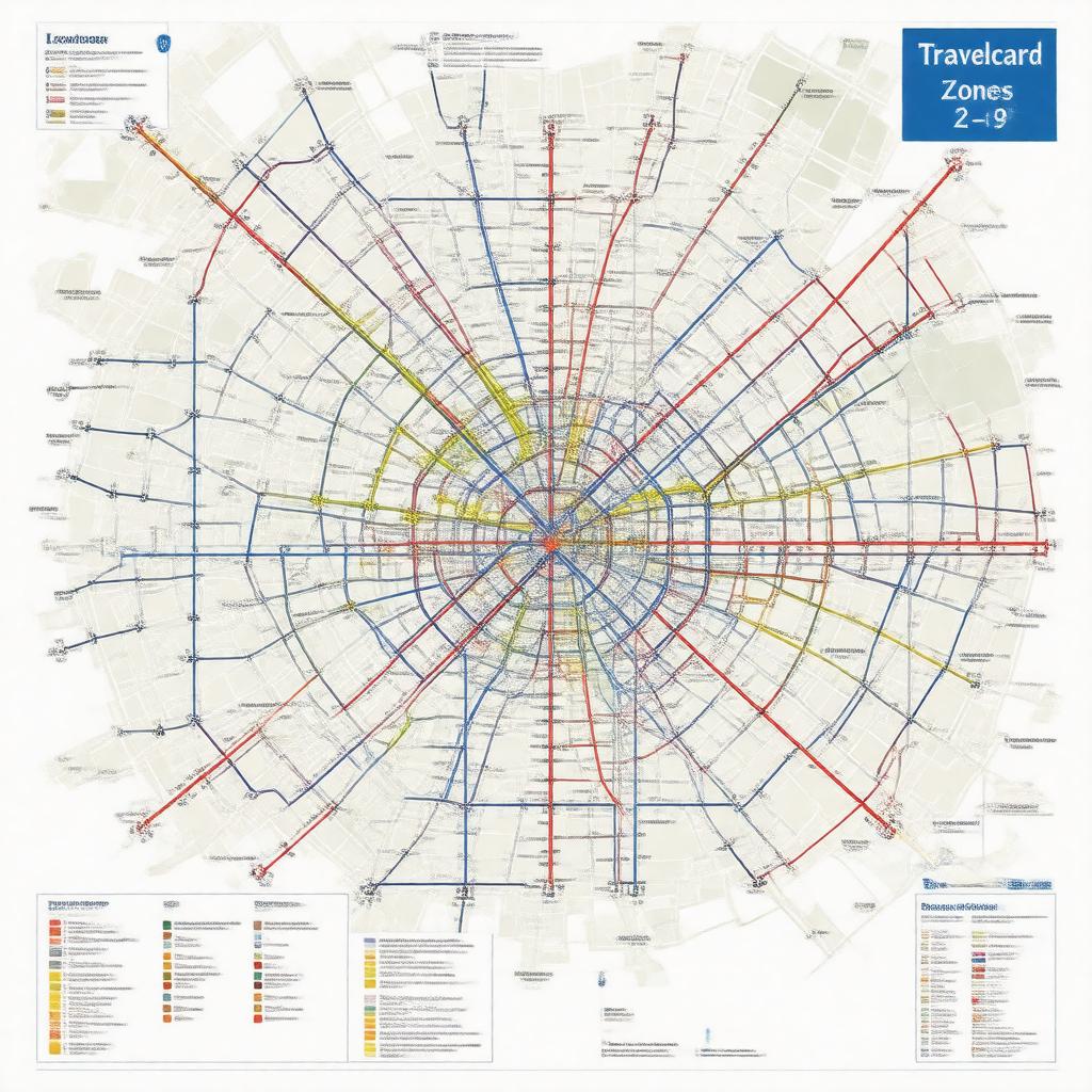 Click to view larger image AI-created image of Travelcard Zones 2–9