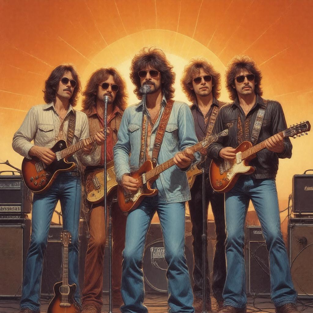AI-created image of Traveling Wilburys