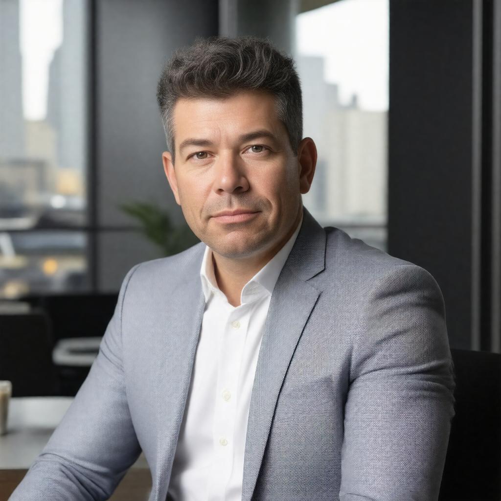 AI-created image of Travis Kalanick