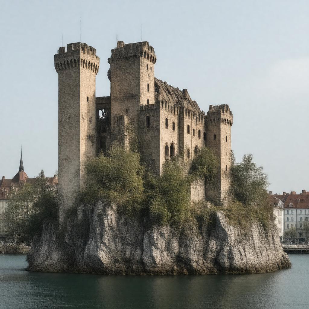 Click to view larger image AI-created image of Tre Kronor Castle