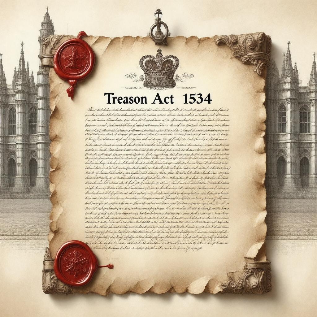 AI-created image of Treason Act 1534