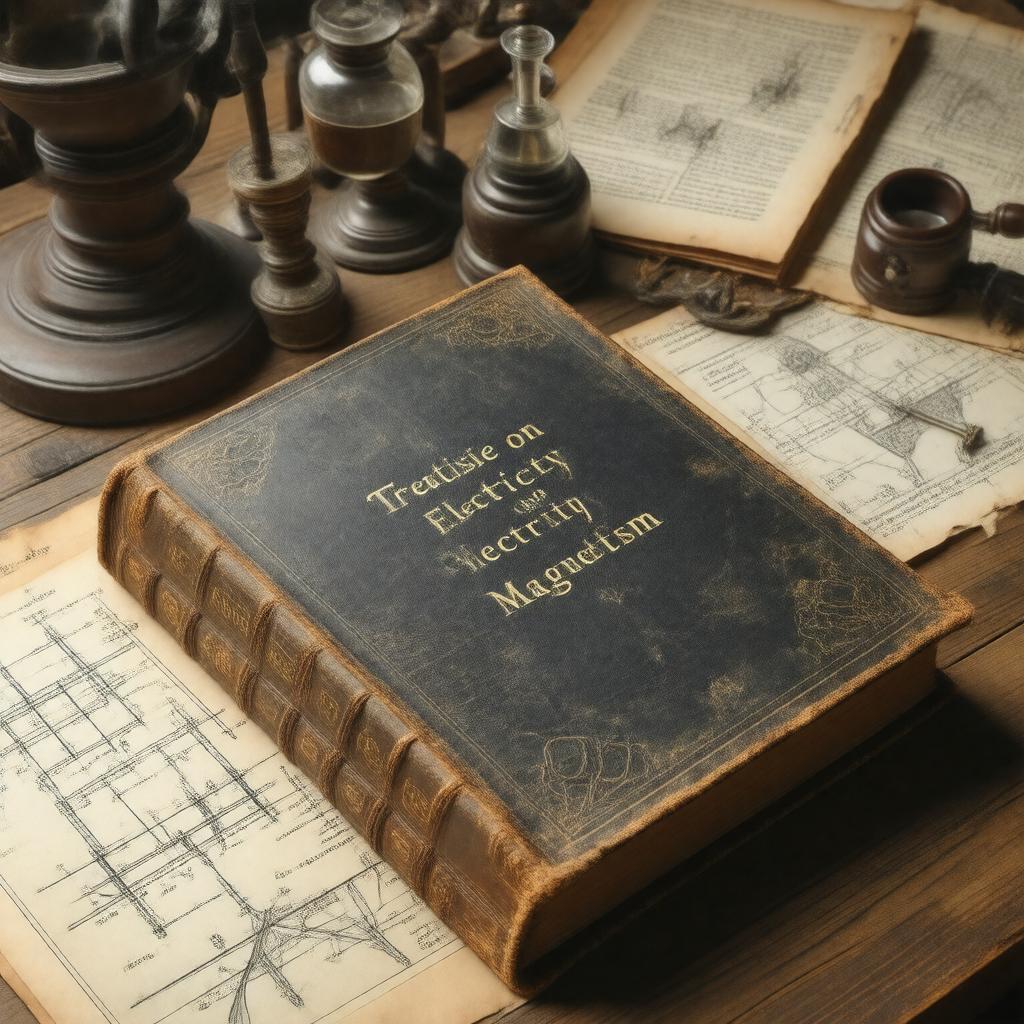 AI-created image of Treatise on Electricity and Magnetism