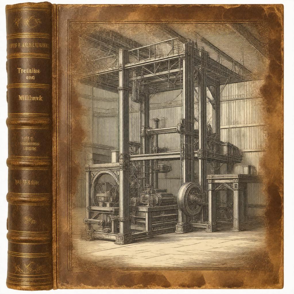 AI-created image of Treatise on Mills and Millwork