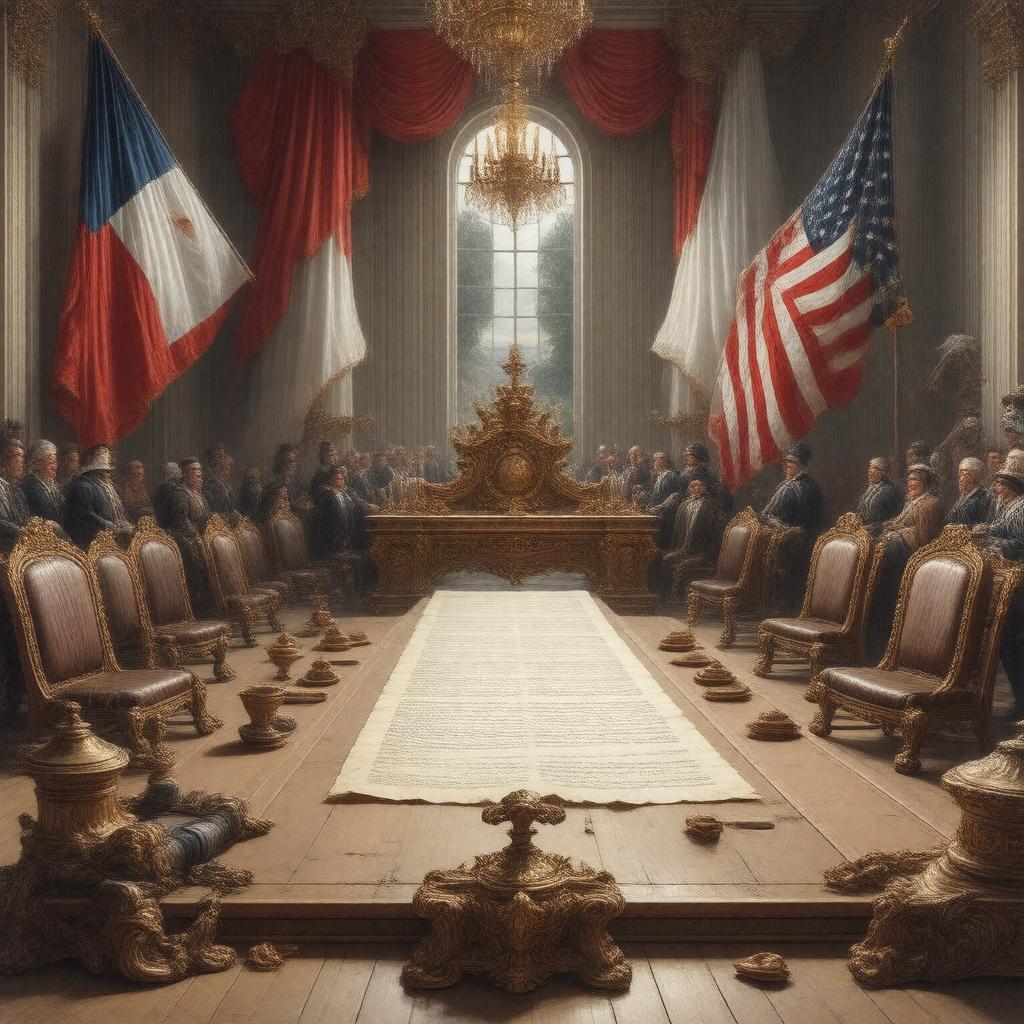 AI-created image of Treaty of Alliance (1778)