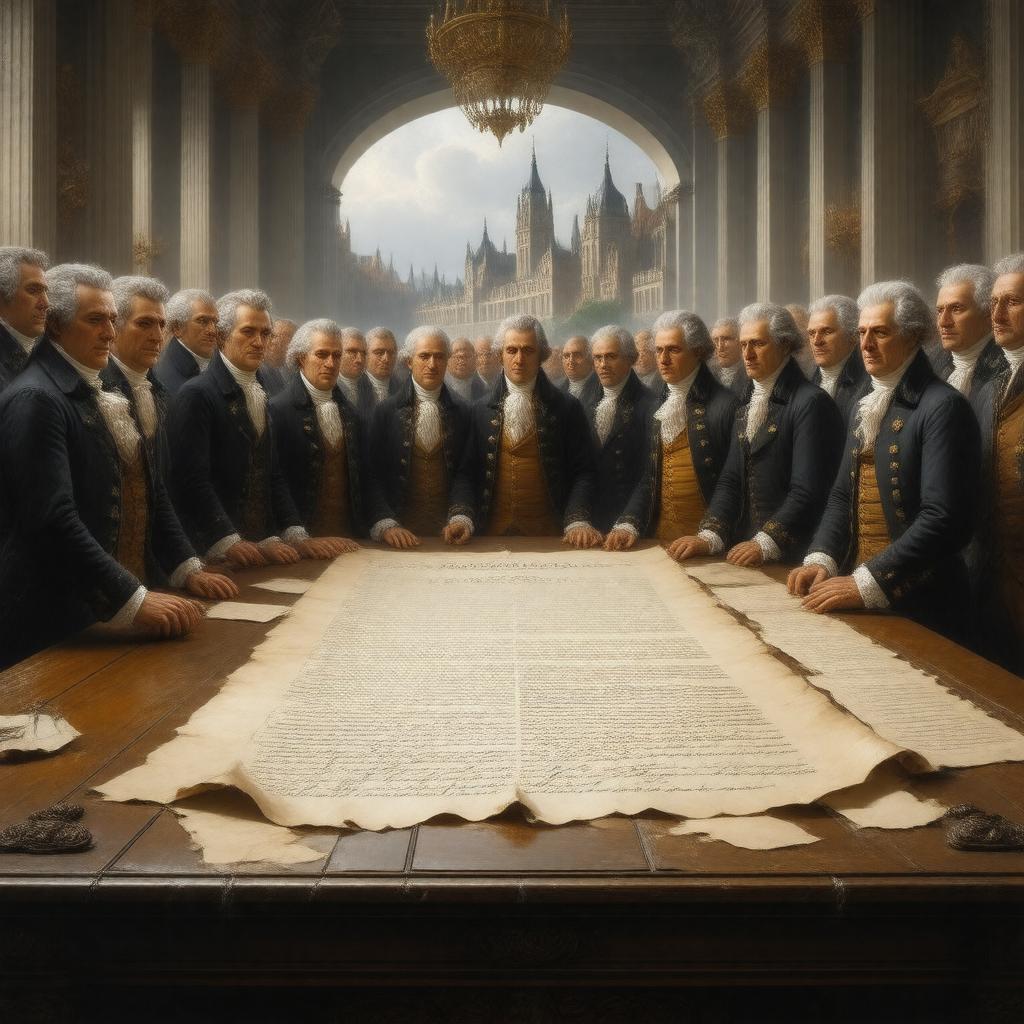 AI-created image of Treaty of Ghent