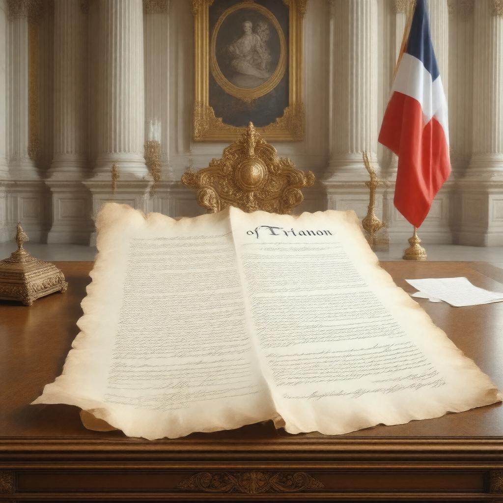 AI-created image of Treaty of Trianon