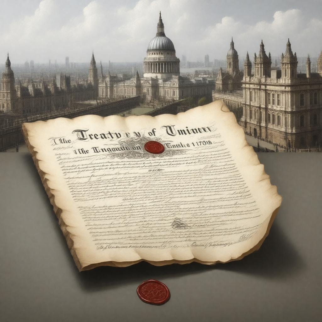 Click to view larger image AI-created image of Treaty of Union