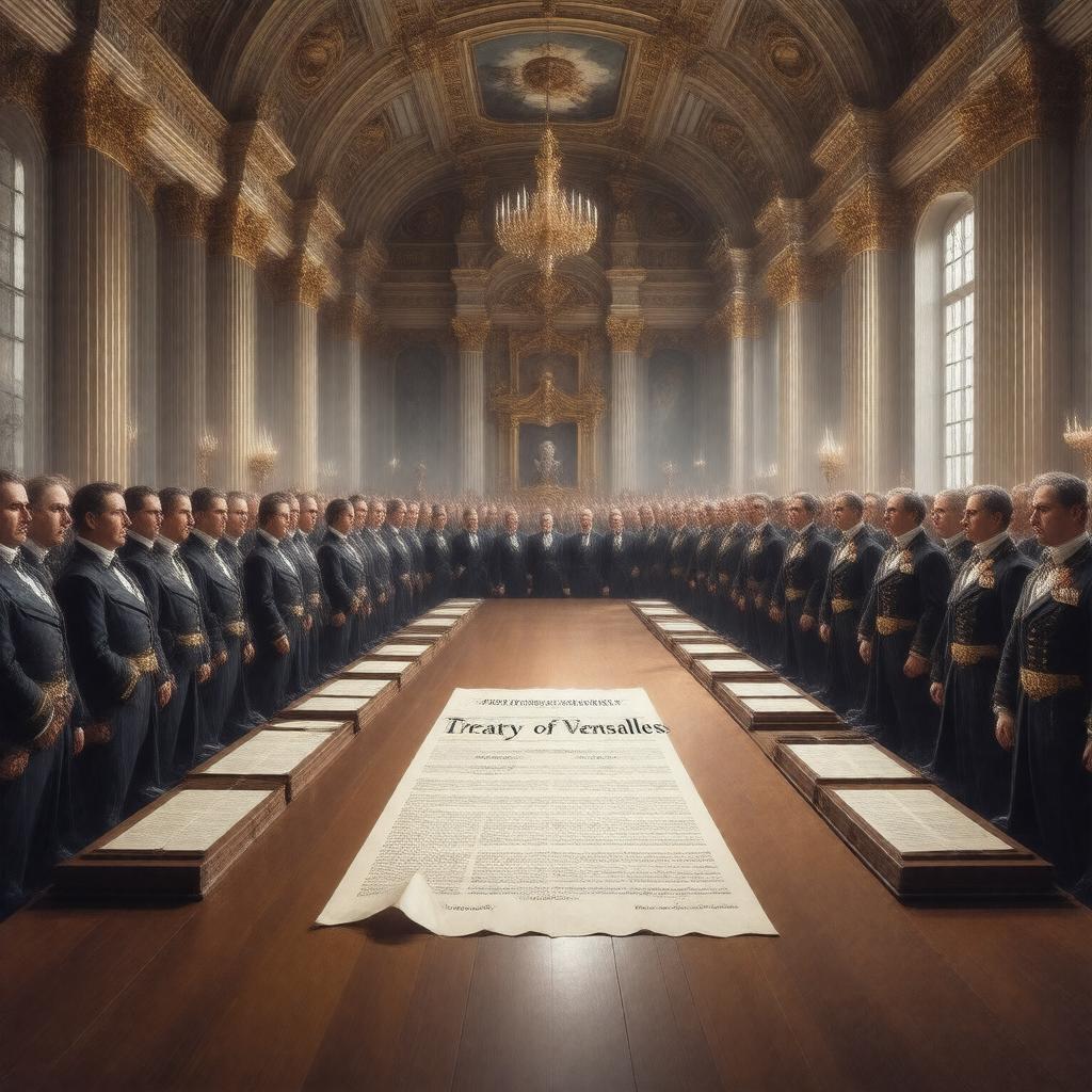 AI-created image of Treaty of Versailles