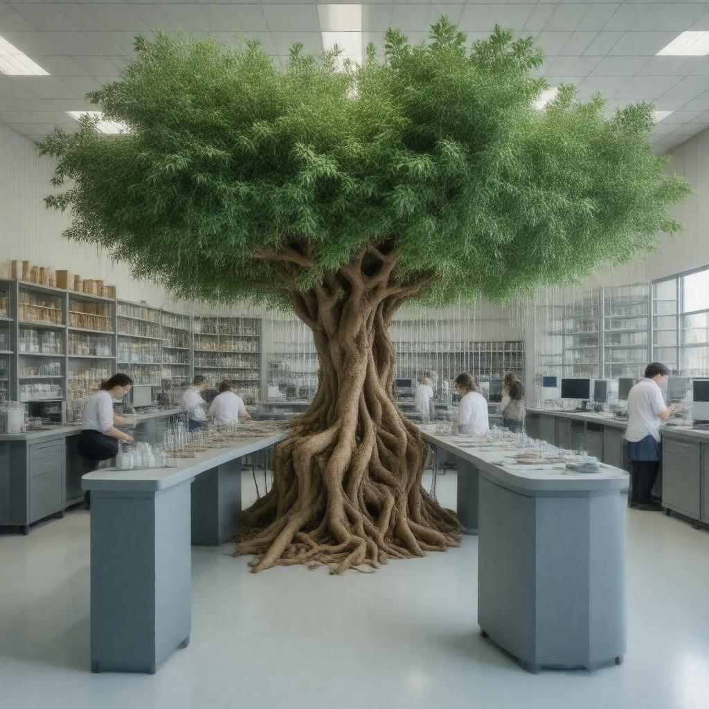 Click to view larger image AI-created image of Tree-Ring Research Laboratory
