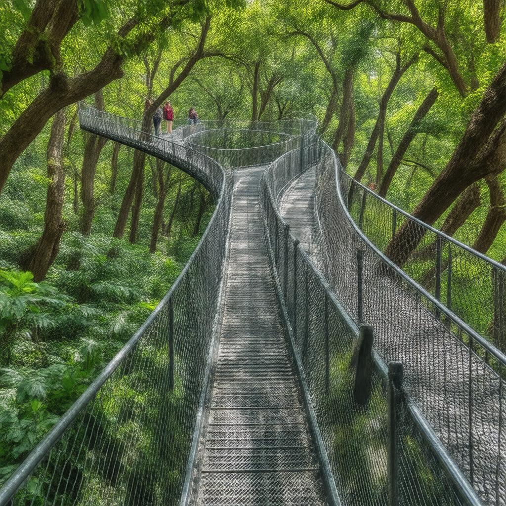 Click to view larger image AI-created image of Treetop Walkway