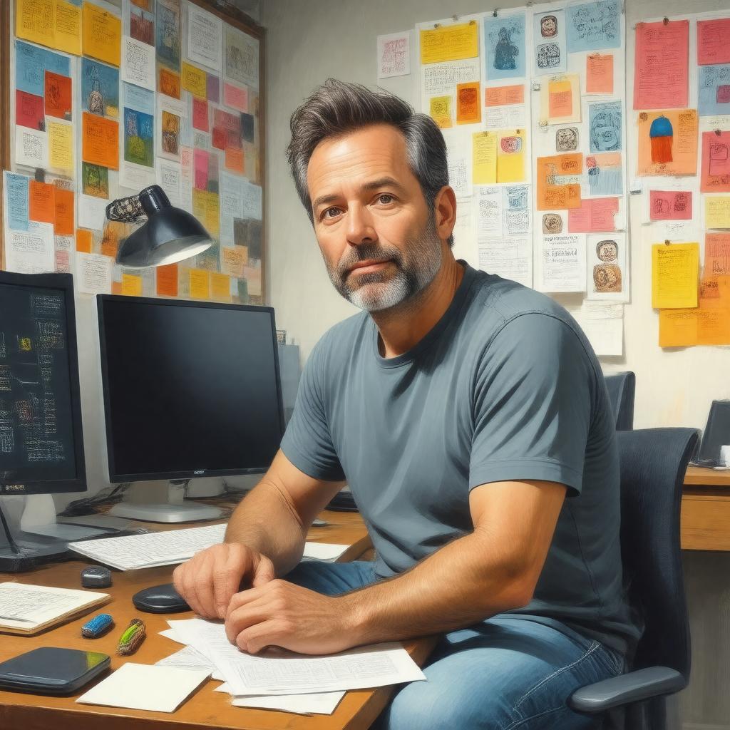 AI-created image of Trey Parker