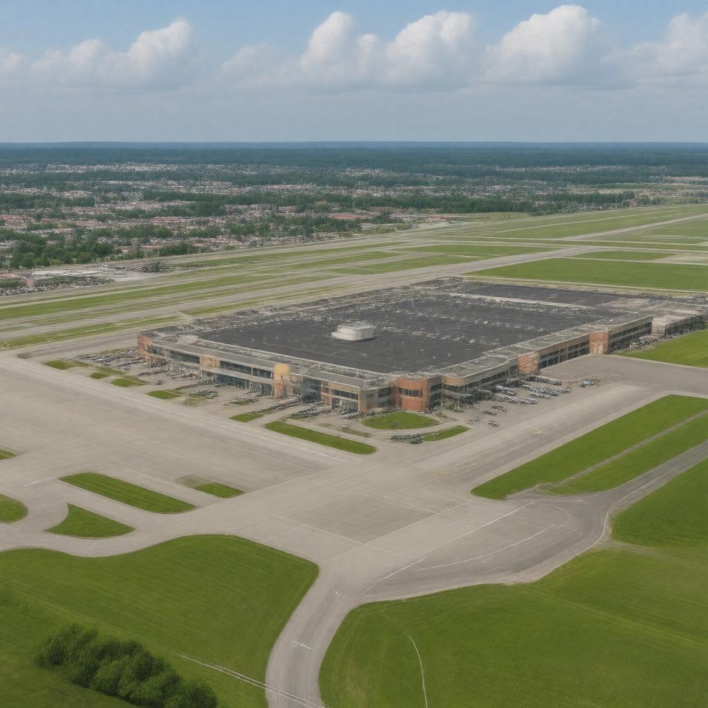 AI-created image of Tri-Cities Airport
