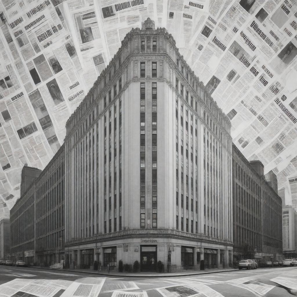 Click to view larger image AI-created image of Tribune Publishing