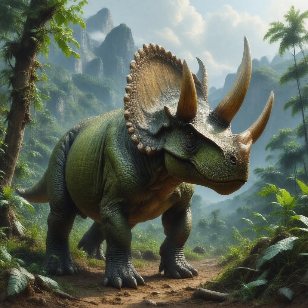 AI-created image of Triceratops prorsus