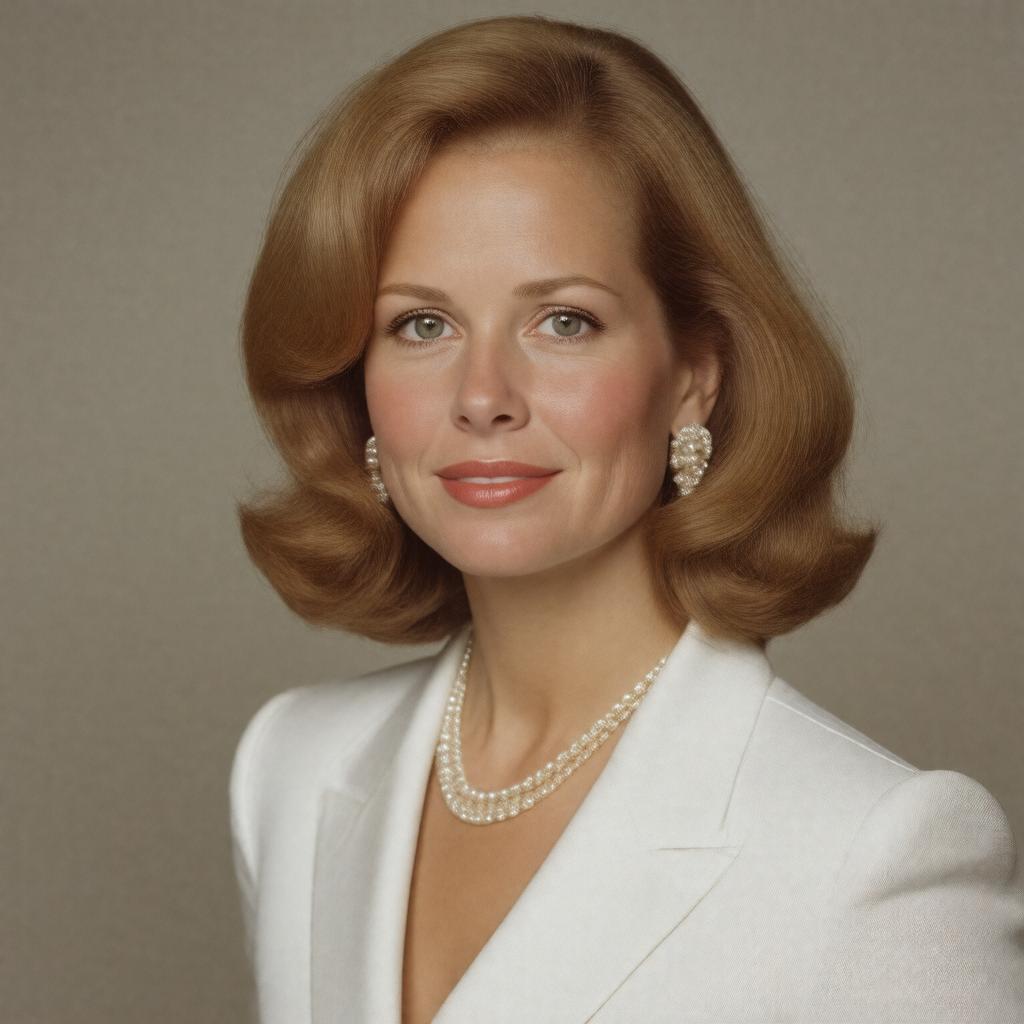Click to view larger image AI-created image of Tricia Nixon Cox