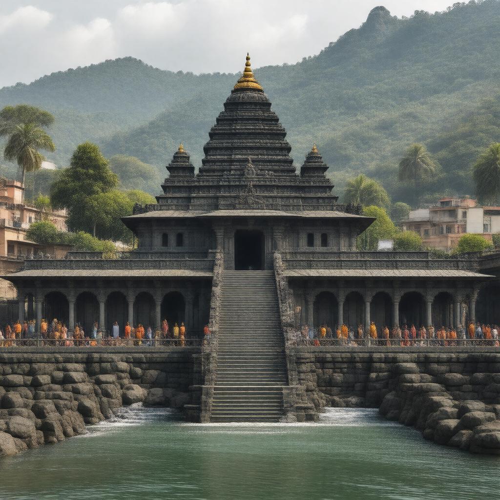 AI-created image of Trimbakeshwar Temple