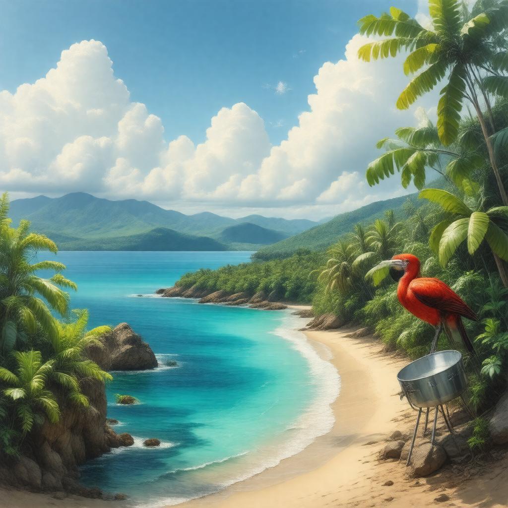 AI-created image of Trinidad and Tobago