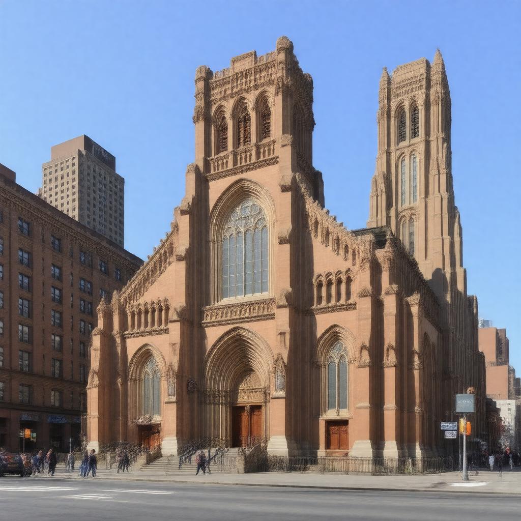 Click to view larger image AI-created image of Trinity Church, Boston