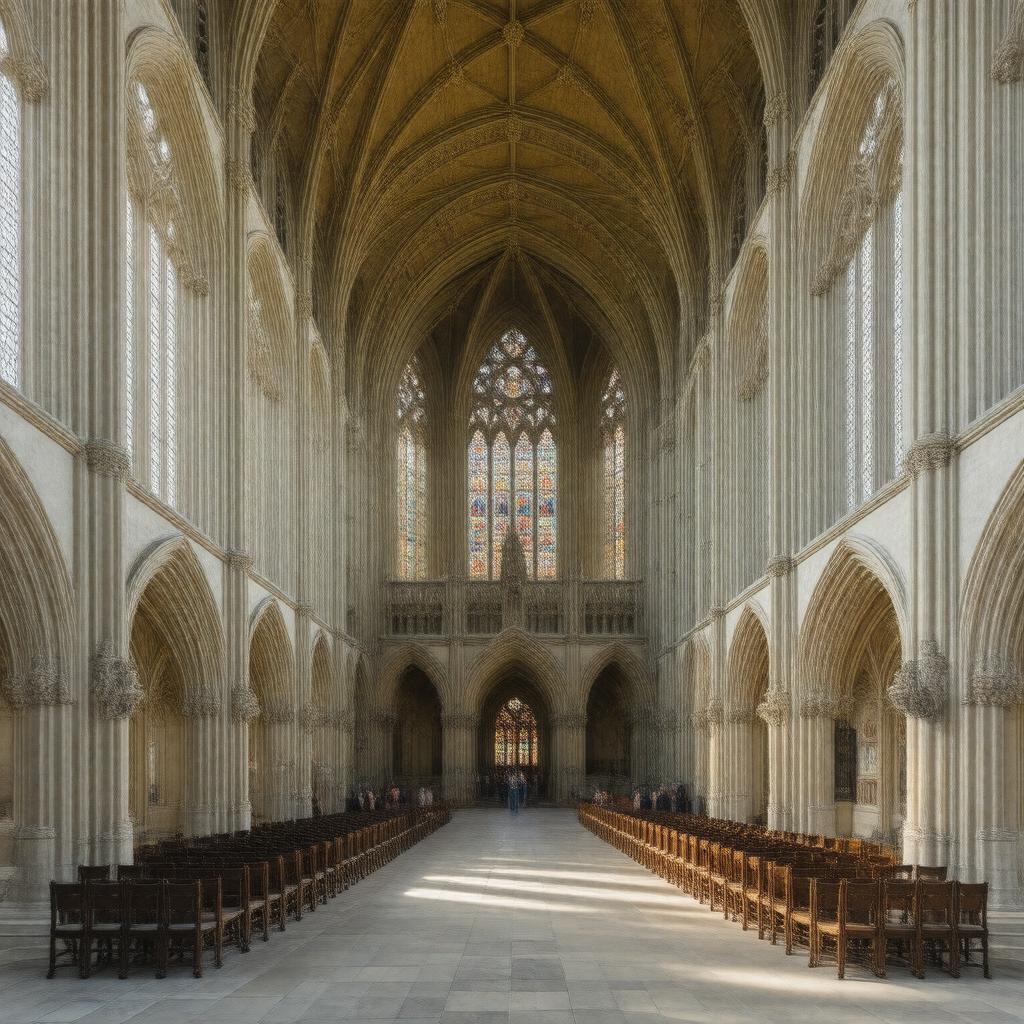 Click to view larger image AI-created image of Trinity College Chapel, Cambridge