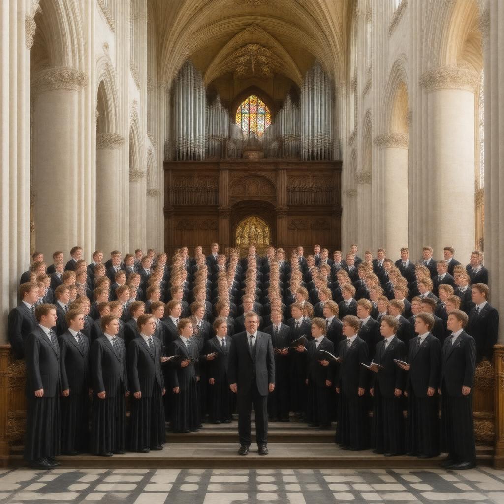 Click to view larger image AI-created image of Trinity College Choir