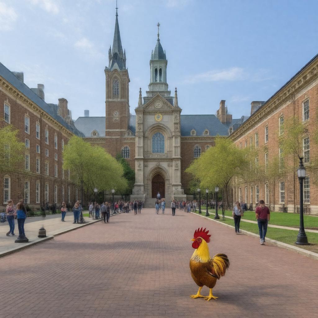 AI-created image of Trinity College (Connecticut)
