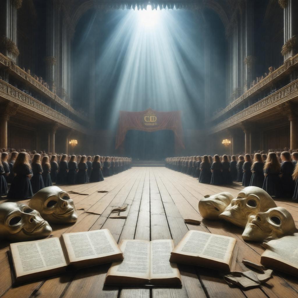 AI-created image of Trinity College Dramatic Society