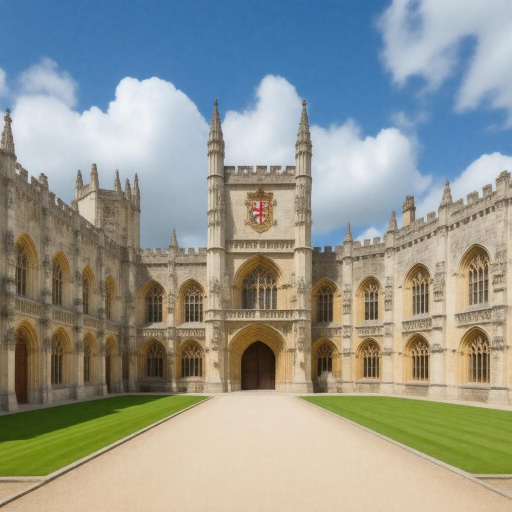 AI-created image of Trinity College, Oxford