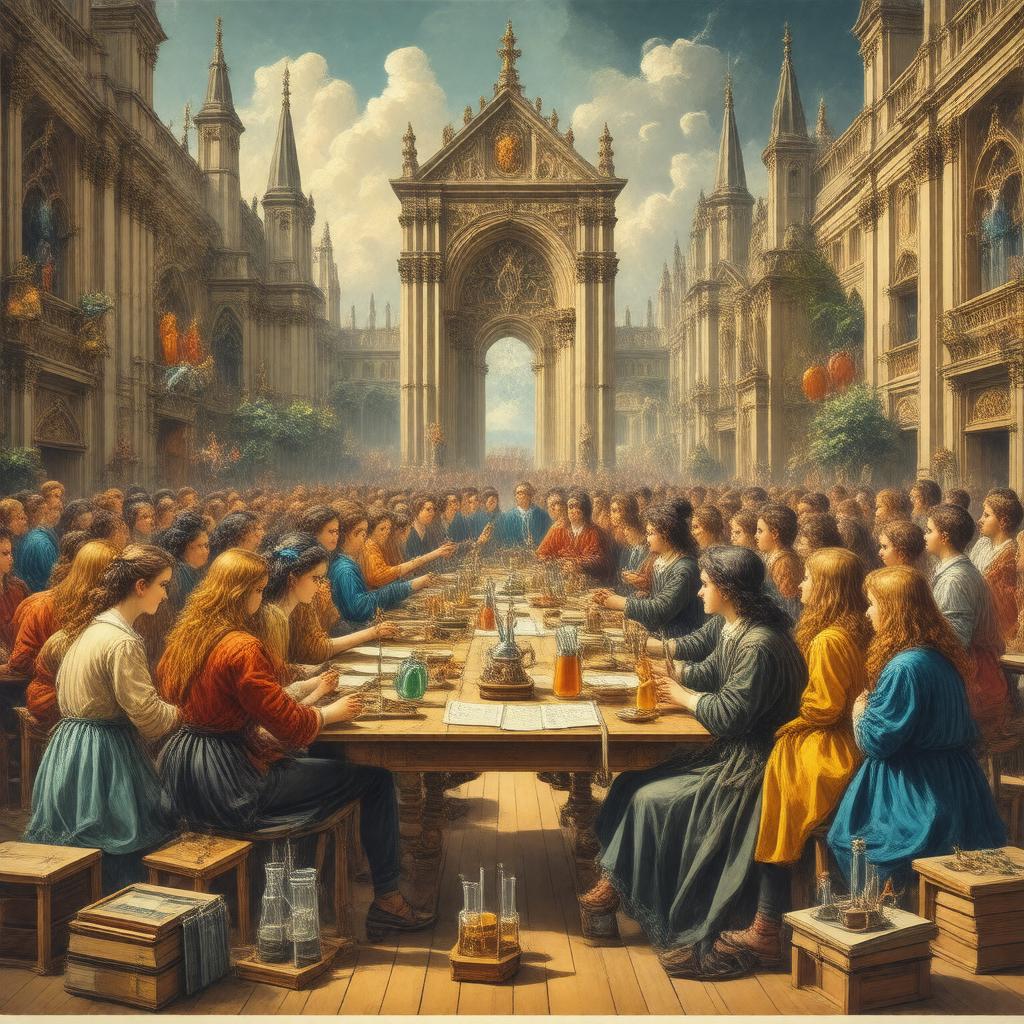 Click to view larger image AI-created image of Trinity College Science Society