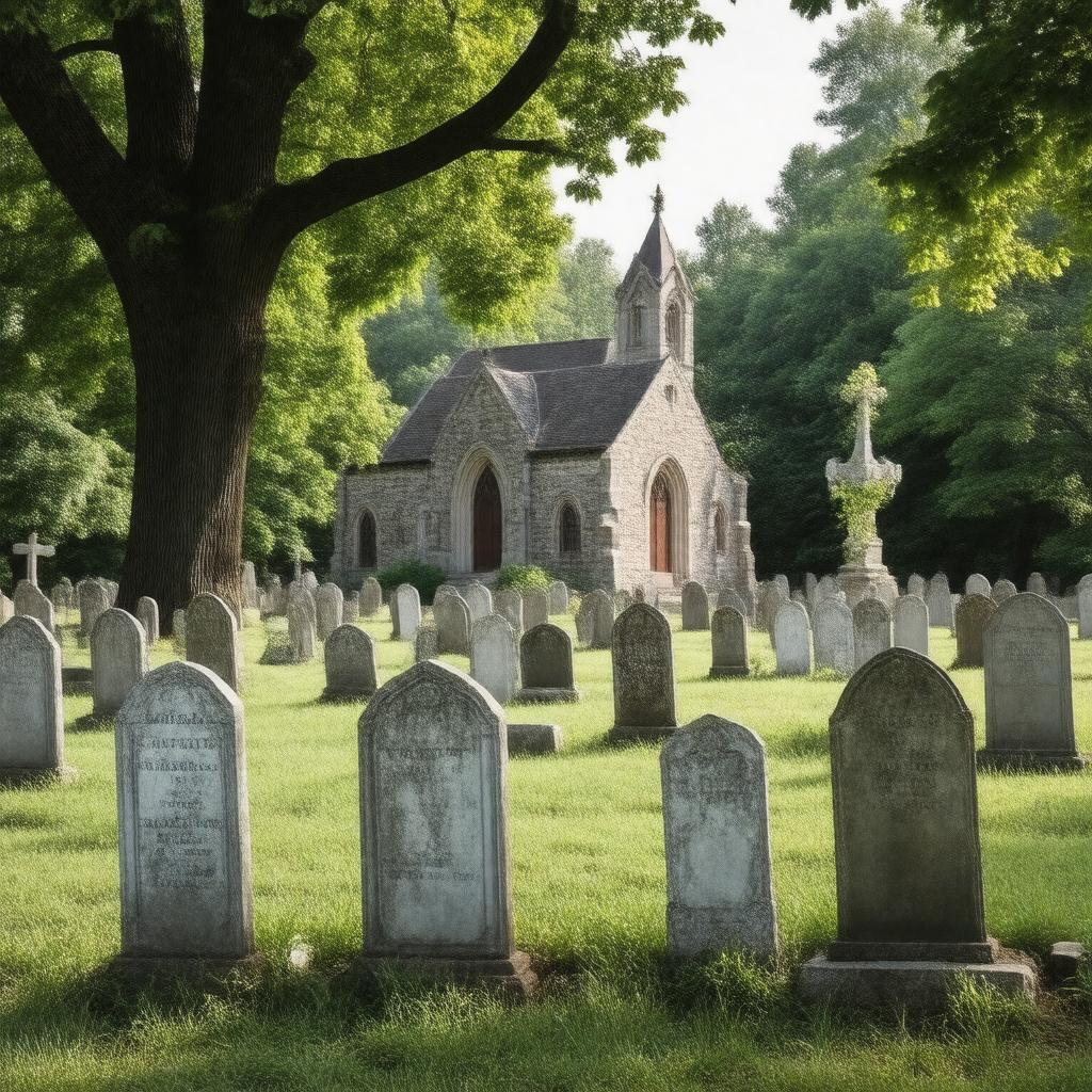 AI-created image of Trinity Episcopal Church Cemetery, Buckingham, Pennsylvania, United States