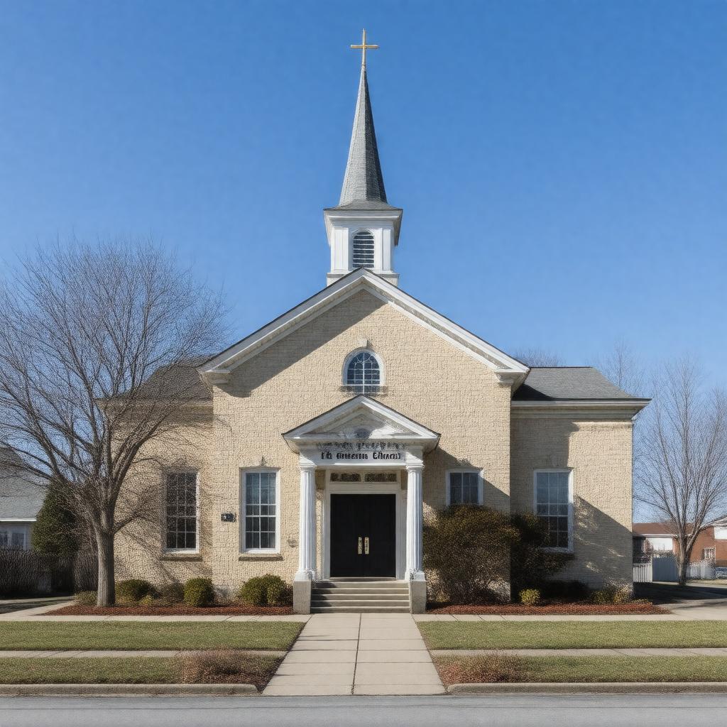 AI-created image of Trinity Lutheran Church