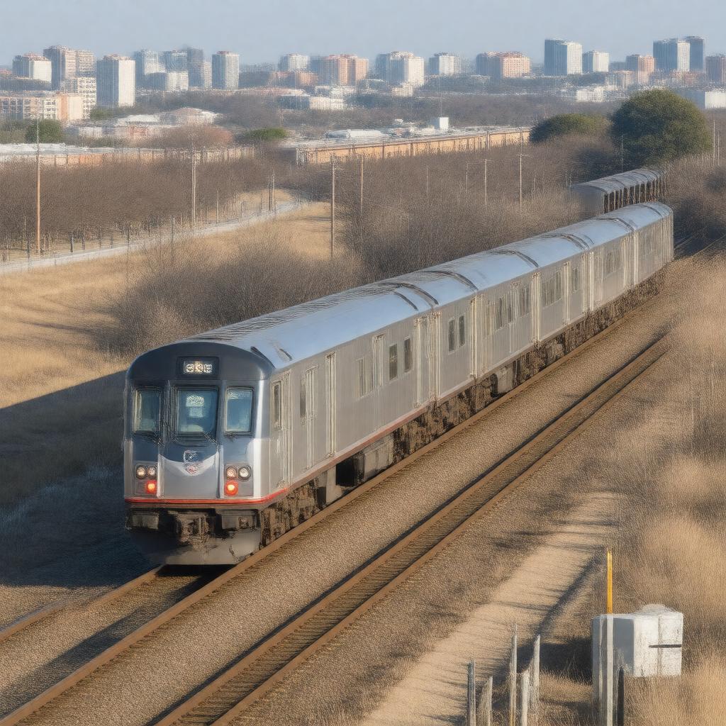 AI-created image of Trinity Railway Express