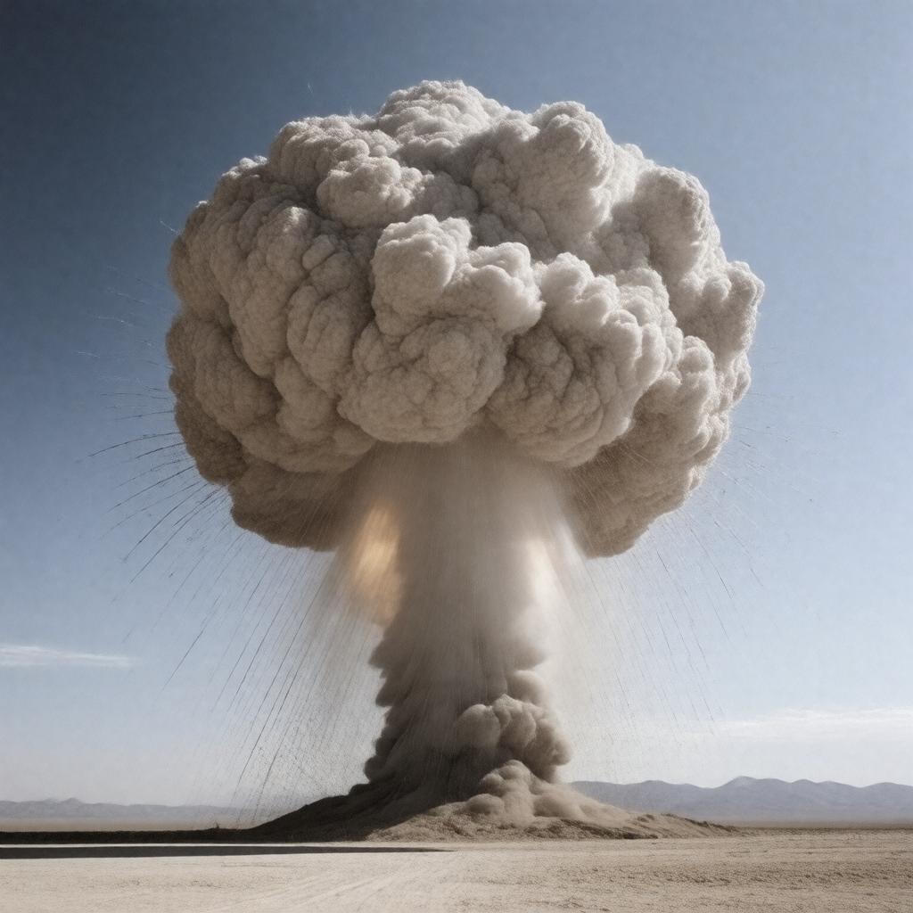 AI-created image of Trinity nuclear test
